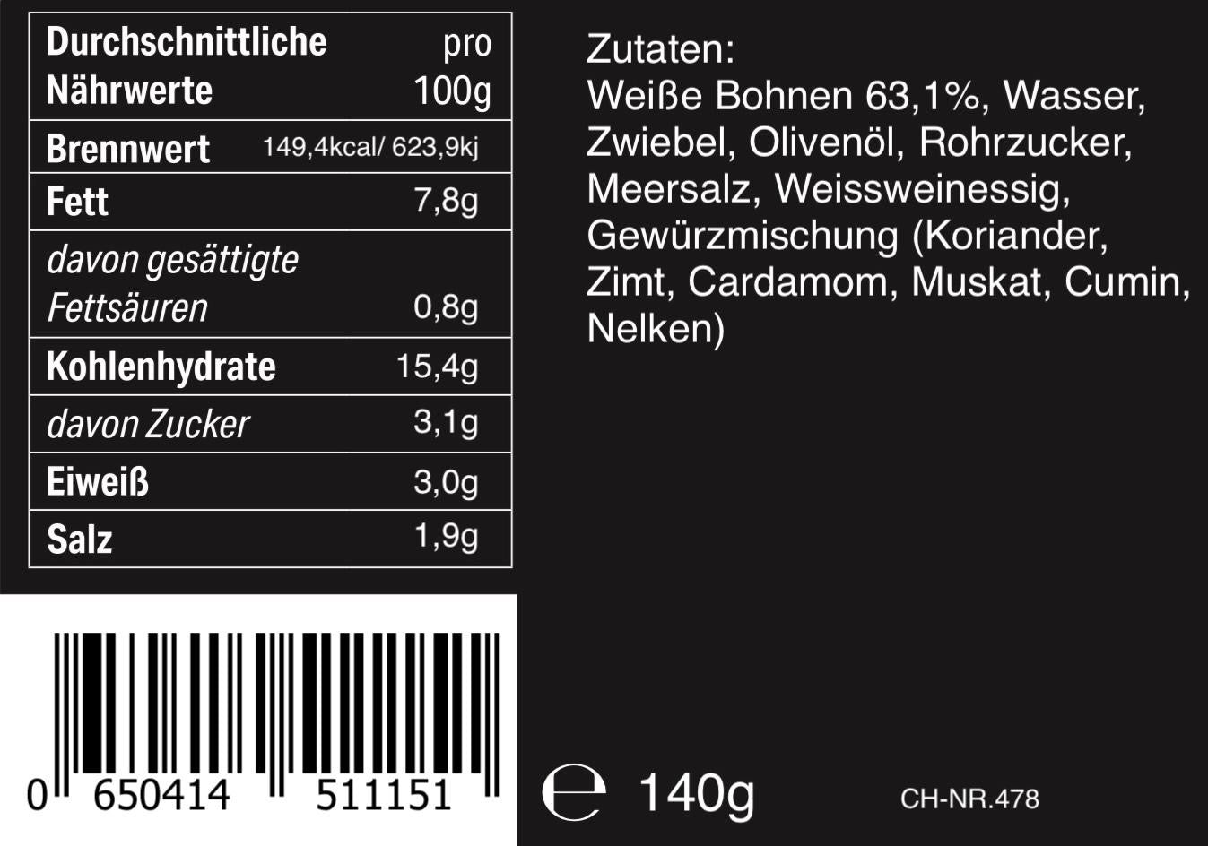 Brotaufstrich Orient Bohne