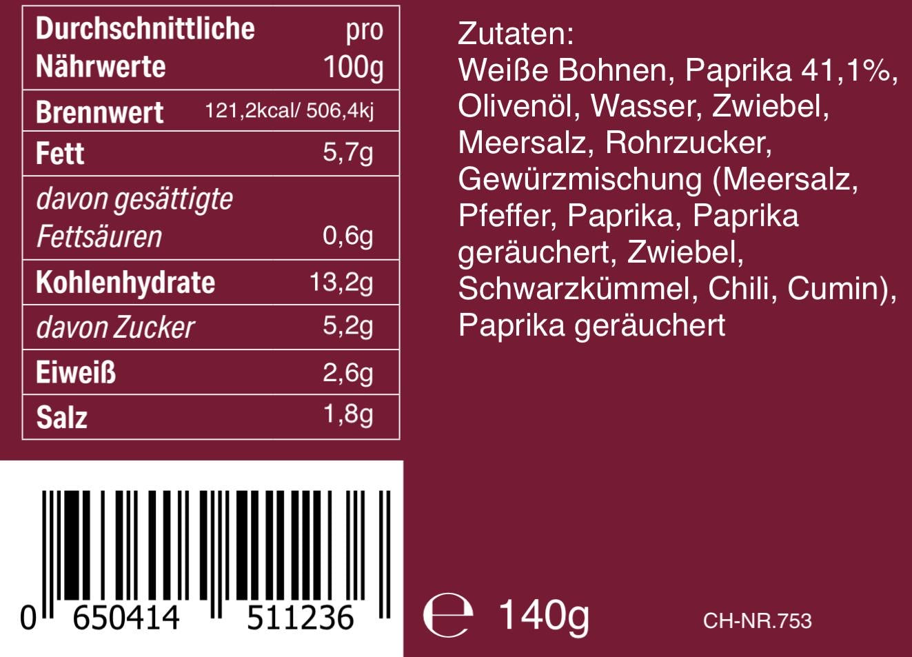 Brotaufstrich Paprika Spanisch