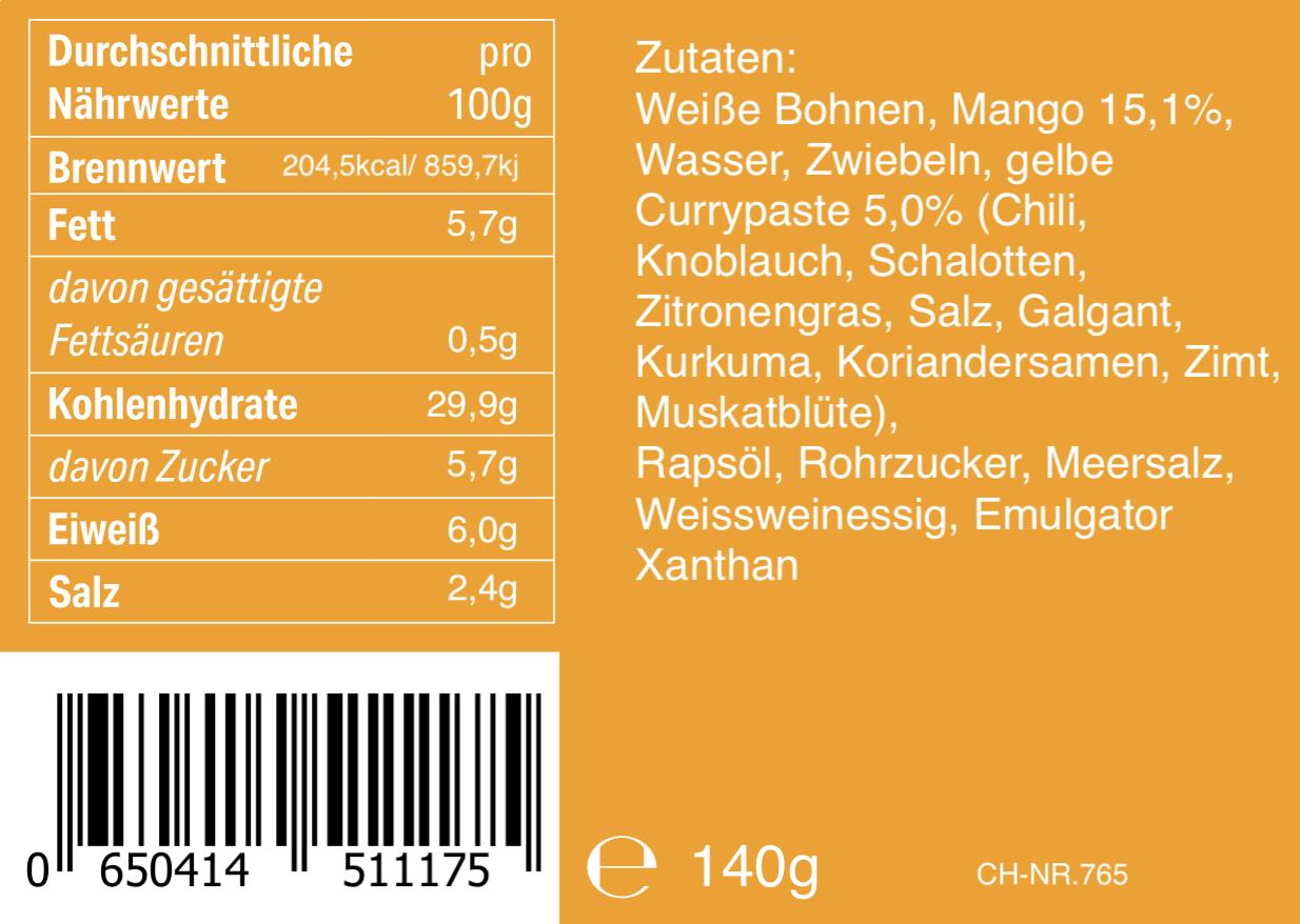 Brotaufstrich Thai Mango