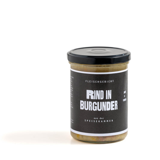 Rind in Burgunder