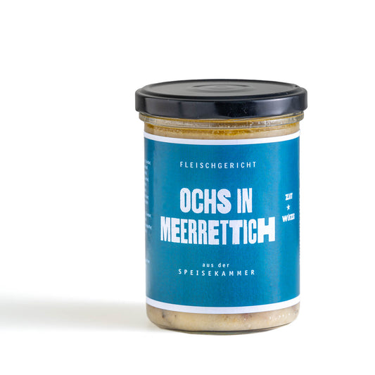 Ochs in Meerrettich